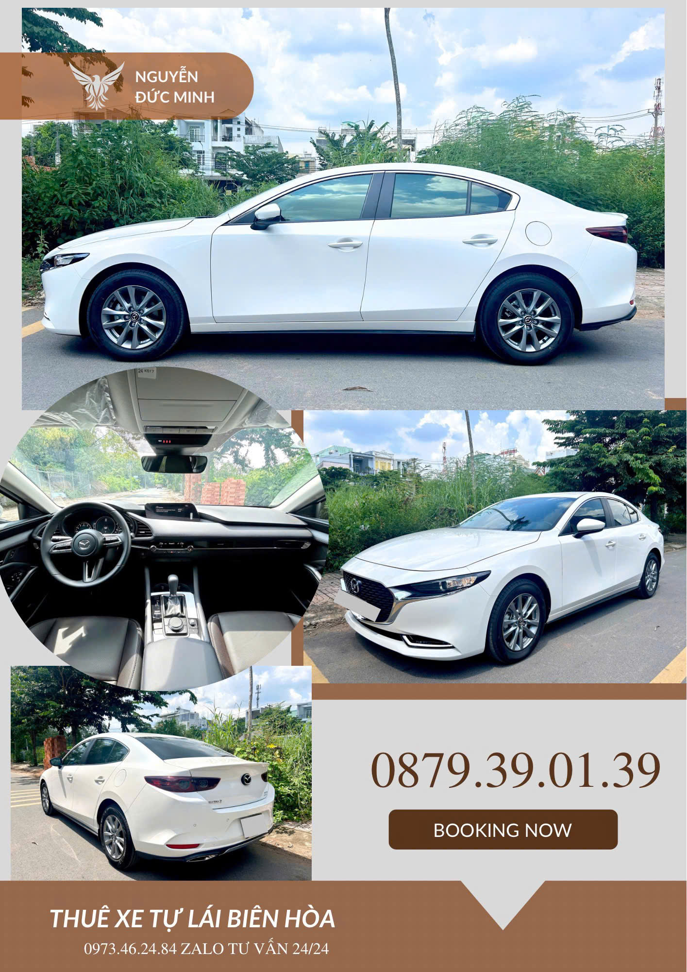 Mazda 3 cho thuê tự lái tại Biên Hòa